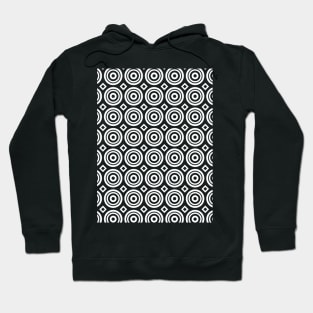 Circles and Diamonds Geometric Pattern Hoodie